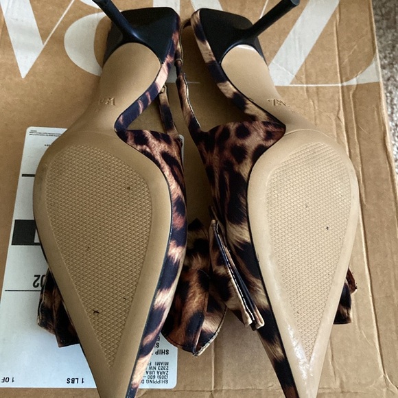 Animal print slingback heel with bow from Zara - Picture 3 of 5